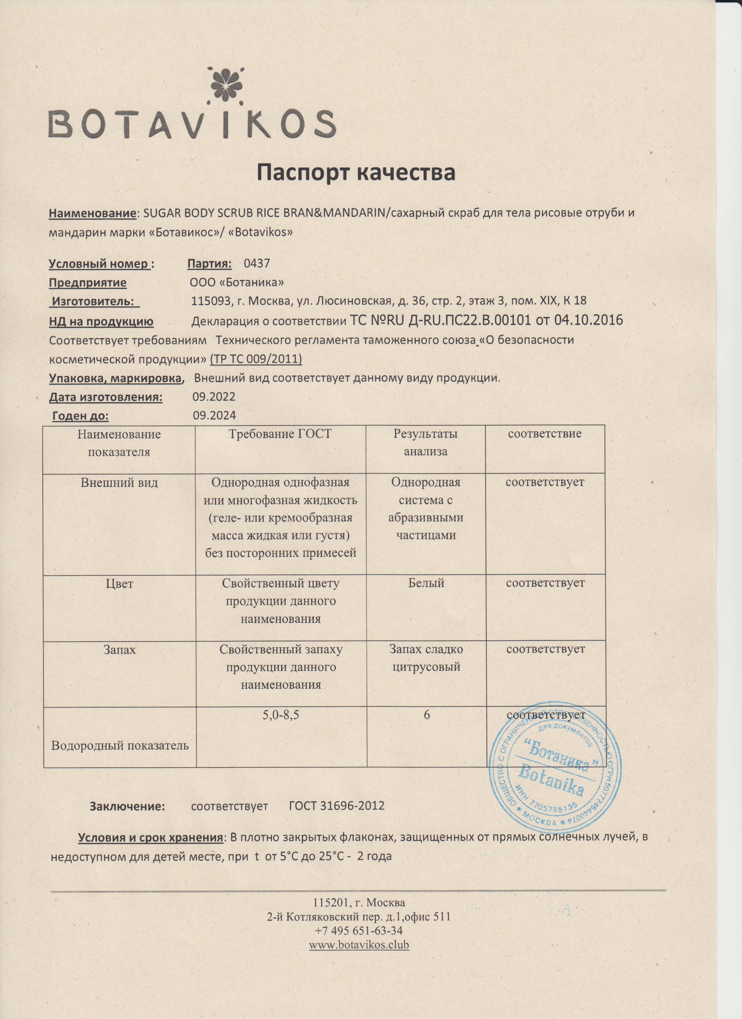 Паспорт №092022